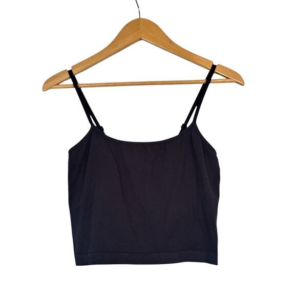 Maidenform Women's Cropped Shapewear Seamless Light Shaping Cami Size L Black - Picture 2 of 9